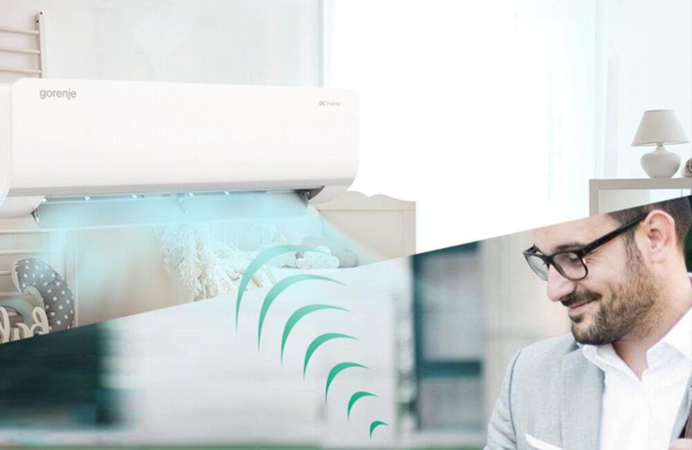 Klimatyzator Split GORENJE REA35IN KC REA35OUT KC Wygodne sterowanie polaczenie WiFi intuicyjny pnale sterowania HiSmart Life APP aplikacja