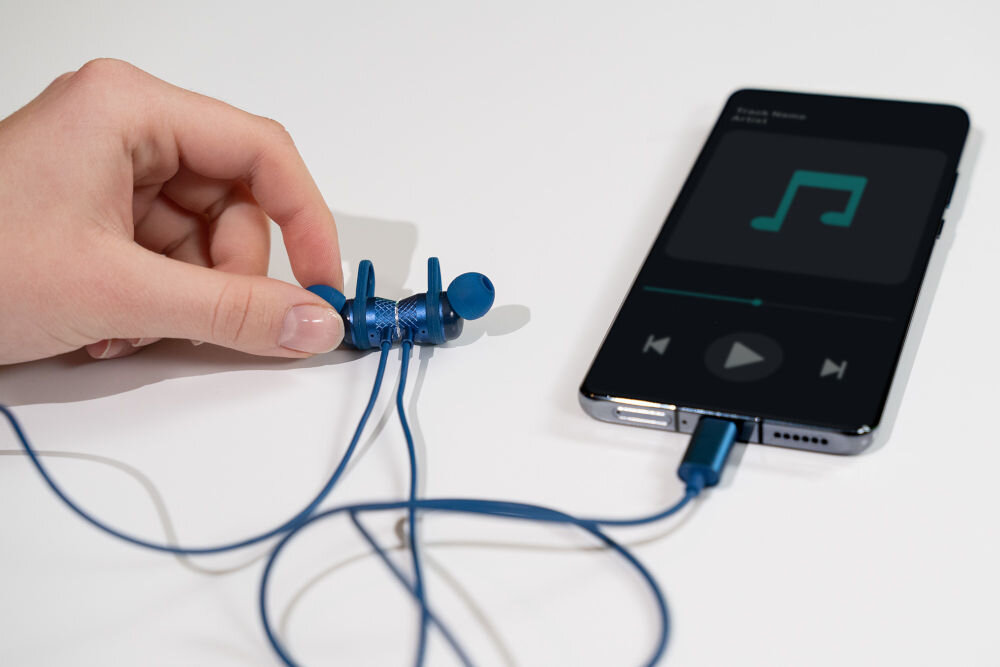 Słuchawki XMUSIC CEP100B USB-C dokanałowe pasmo przenoszenia czułość impedancja metalowa obudowa