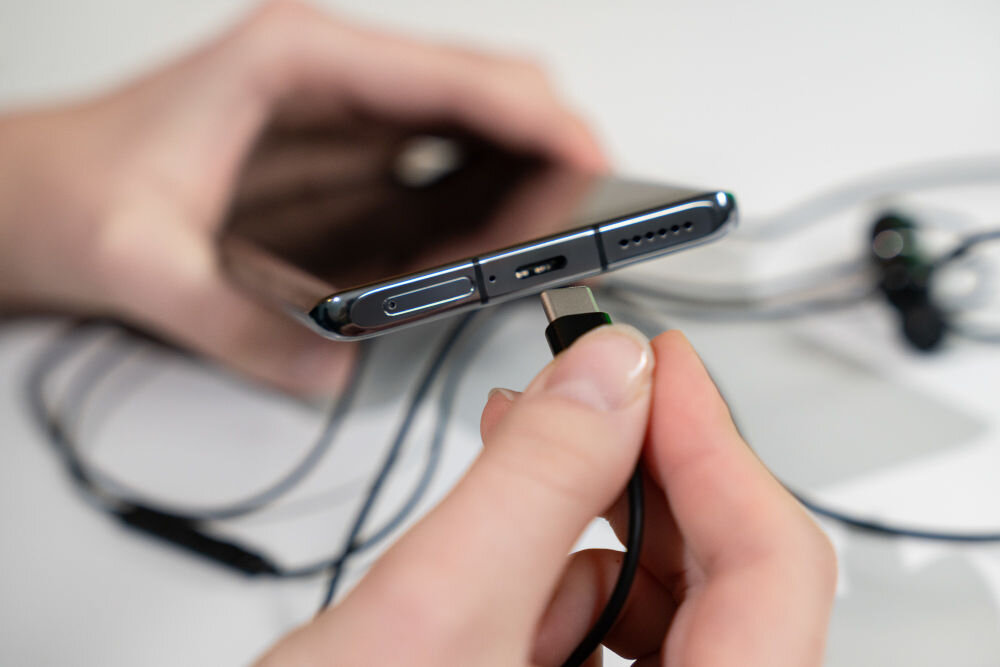 Słuchawki XMUSIC CEP100B USB-C dokanałowe mikrofon czułość pilot