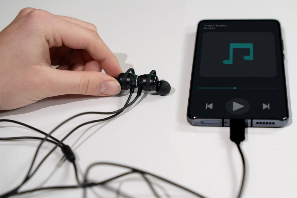 Słuchawki XMUSIC CEP100B USB-C dokanałowe pasmo przenoszenia czułość impedancja metalowa obudowa