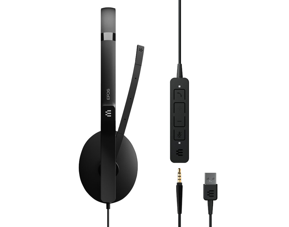 Słuchawki EPOS ADAPT 165T USB II zintegrowany pilot minimalizm design