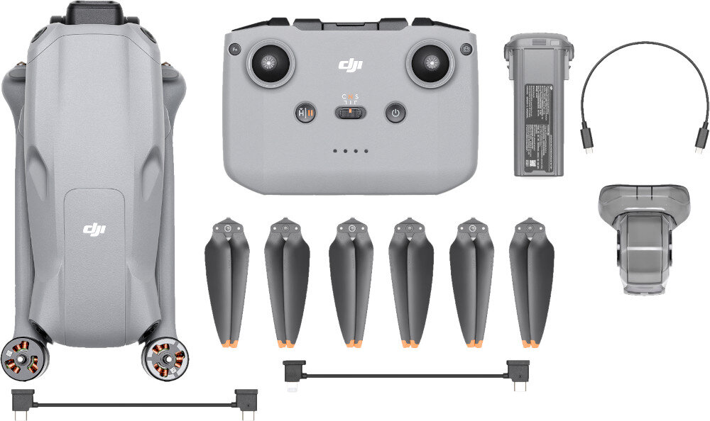 Dron DJI Air 3 RC-N2 zestaw opakowanie akcesoria dodatki