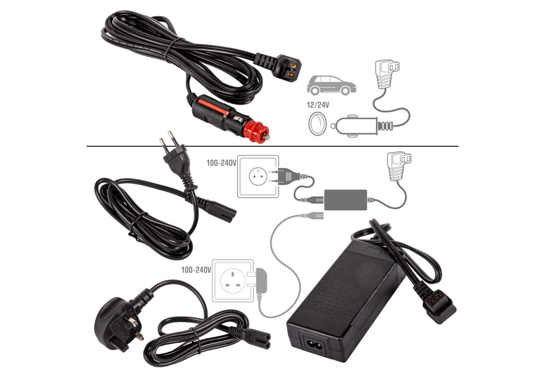 Lodówka YOLCO GX37 wielopoziomowe zabezpieczenie zasilanie prąd stały zmienny bateryjne dostosowanie