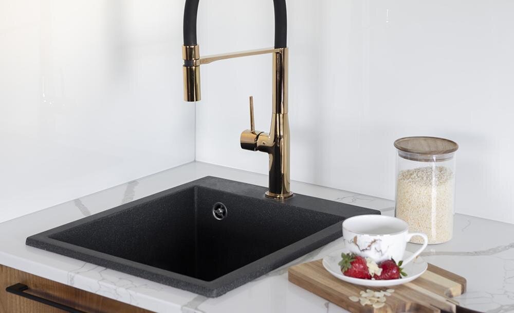 LAVEO Chichi SBHA 710T zlewozmywak granit odporność zarysowania uderzenia przebarwienia szok termiczny podłączenie zmywarka przelew