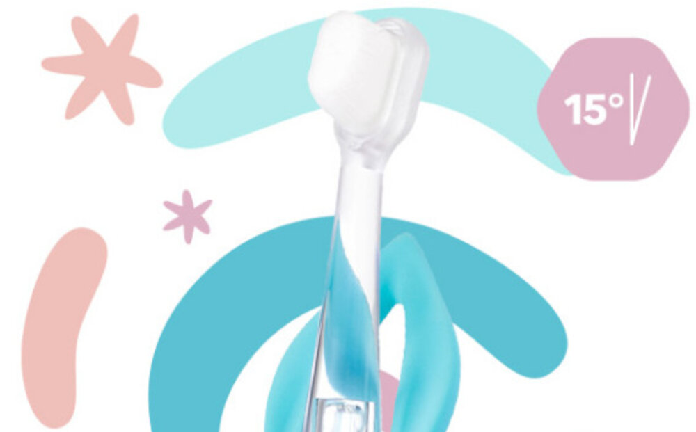 Oryginalna końcówka szczoteczki VITAMMY Bunny (4 szt.) (Delikatna dla dziąseł) Komfortowe szczotkowanie Odchylenie główki pod kątem 15° dopasowuje się do kształtu jamy ustnej higiena Zgrabna budowa i odpowiednie nachylenie główki