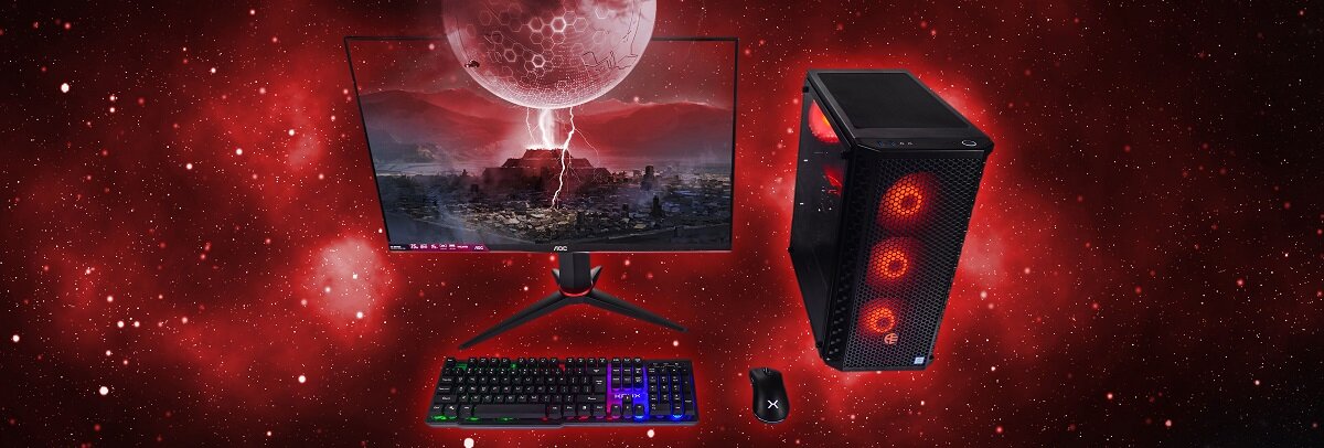 Komputer ADAX Draco R5-1600 8GB SSD 512GB GeForce GTX1050Ti Windows 10 Home Wysoka pojemność dysku