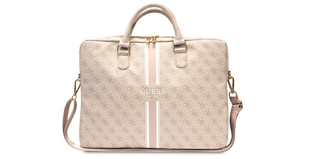 Torba na laptopa GUESS 4G Printed Logo 16 cali  akcesorium przechowywanie laptop pojemność kieszenie