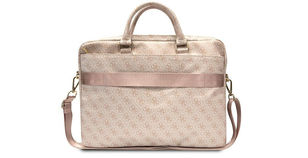 Torba na laptopa GUESS 4G Printed Logo 16 cali  akcesorium przechowywanie laptop pojemność kieszenie