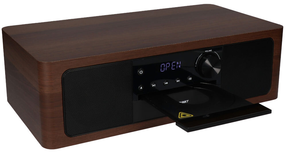 Wieża BLAUPUNKT MS22BT Orzechowy wejście optyczne, starsze tv, dekodery, odtwarzacz płyt cd, cd-audio, mp3, wma