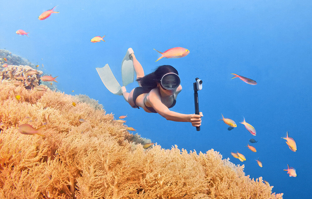 Kamera sportowa INSTA360 Go 3 32GB Biały wielkość waga wodoodporność