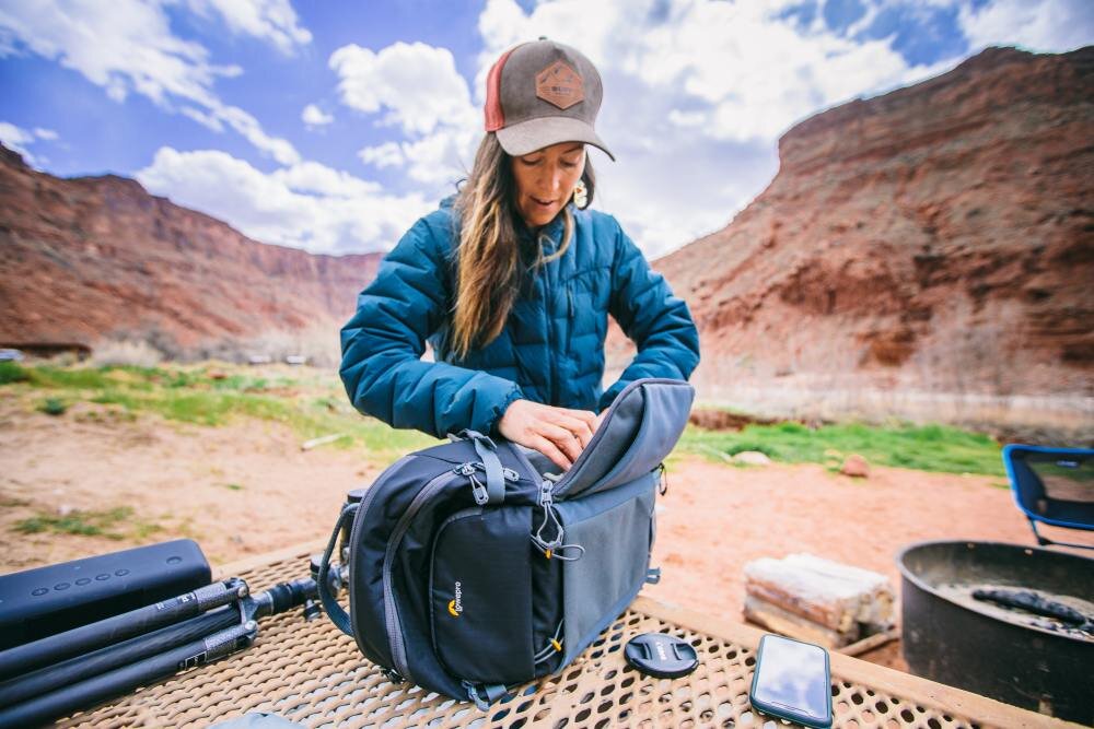 Plecak LOWEPRO Photo Active BP 200 AW foto zdjęcia akcesoria pasek kieszenie ekologia recykling