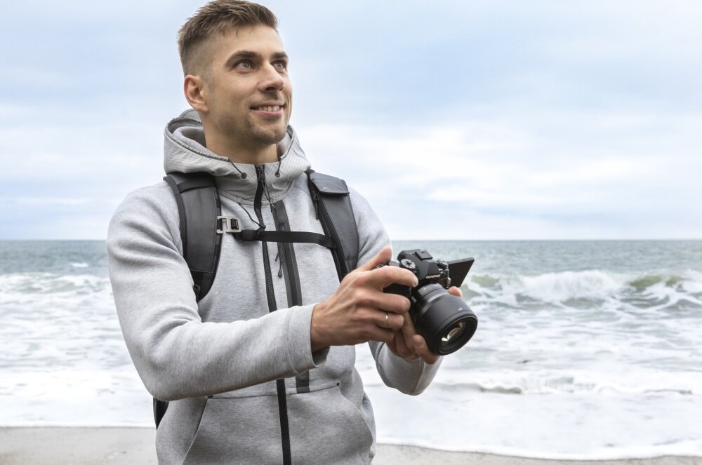 Plecak LOWEPRO FreeLine BP 350 AW foto zdjęcia akcesoria pasek kieszenie ekologia recykling