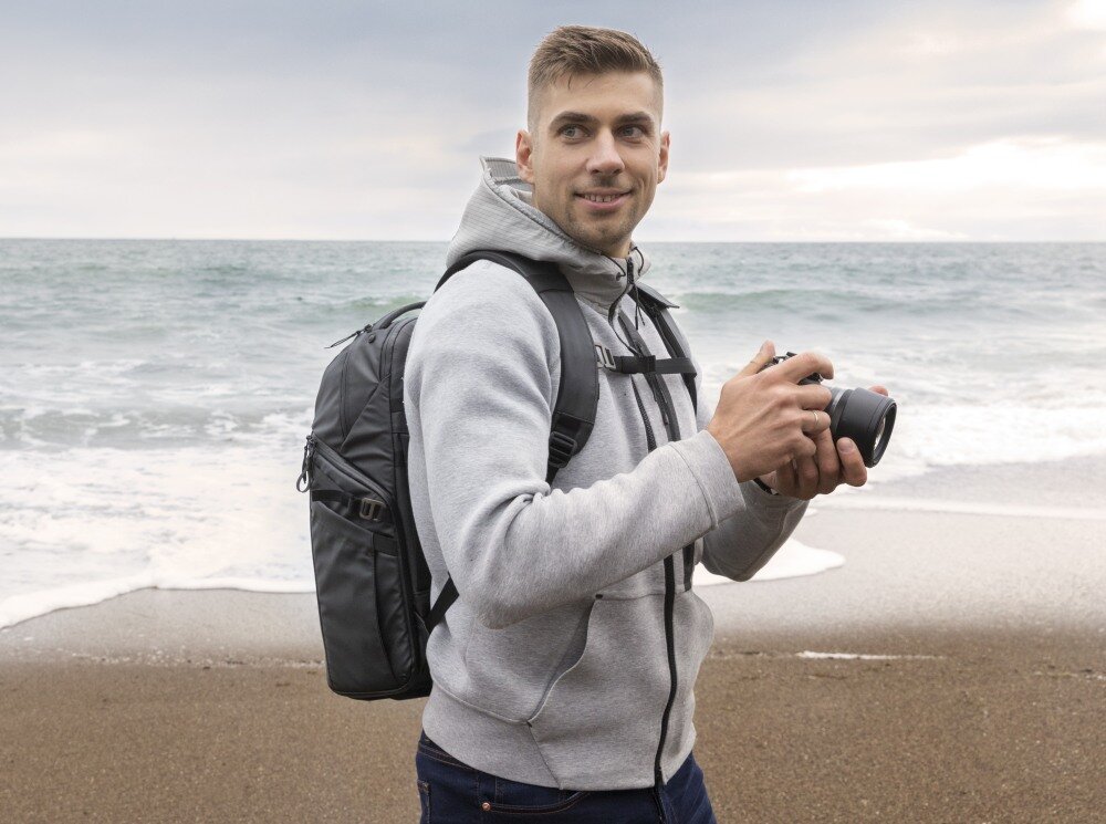 Plecak LOWEPRO FreeLine BP 350 AW foto zdjęcia akcesoria pasek kieszenie ekologia recykling