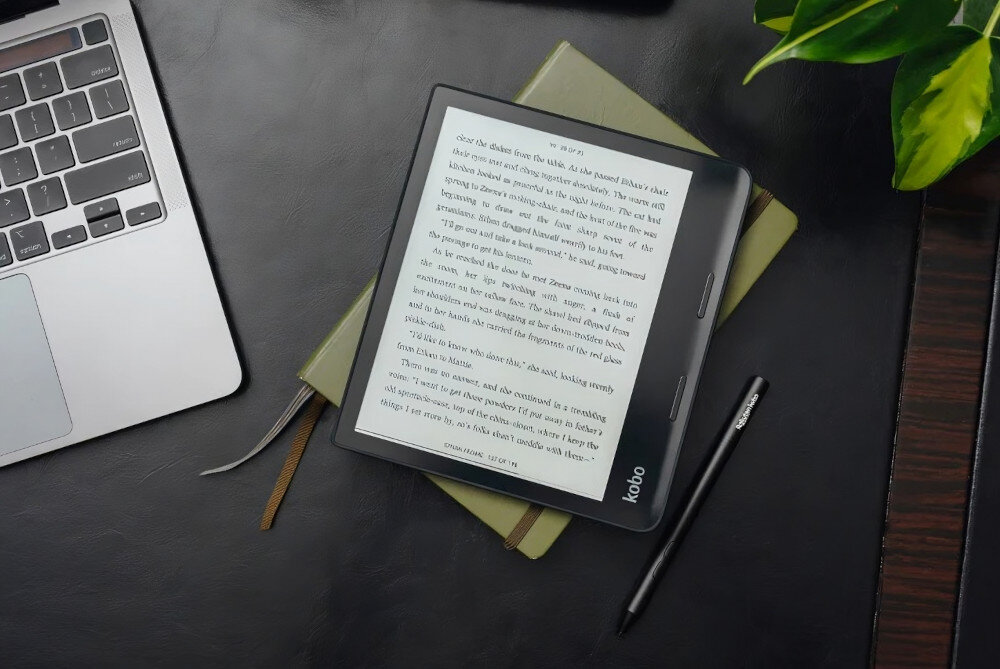 Czytnik E-Booków KOBO Sage Czarny procesor łączność Wi-Fi sklep aplikacja chmura