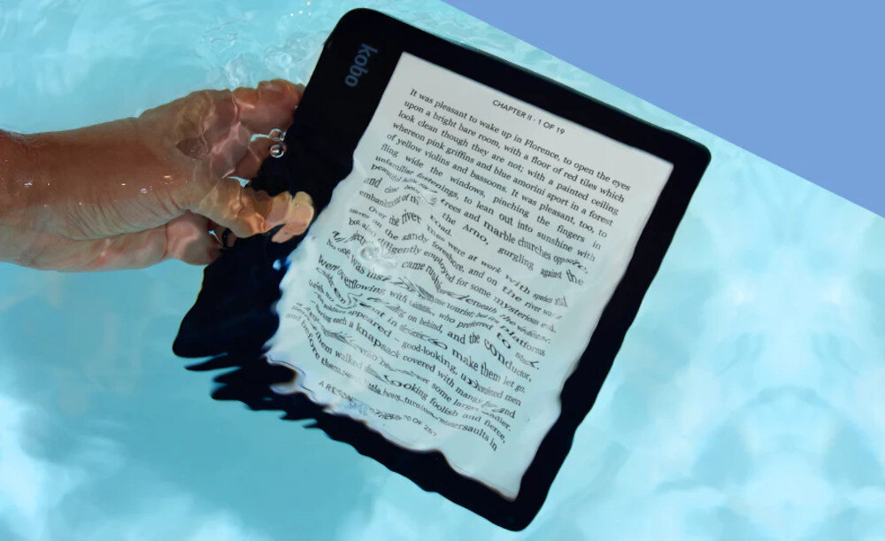 Czytnik E-Booków KOBO Libra 2 Czarny wodoodporność szczelność