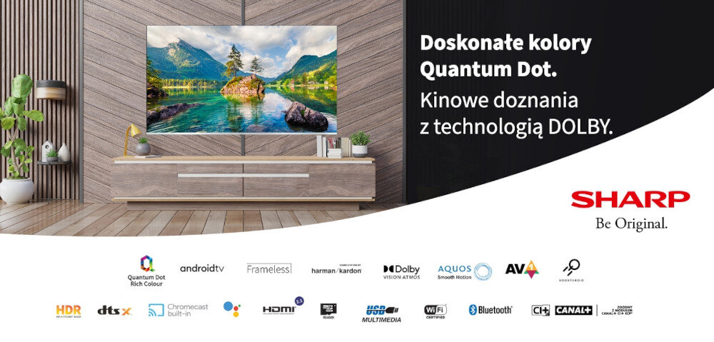 Telewizor SHARP 55FP5 55 LED 4K Android TV Dolby Vision Dolby Atmos HDMI 2.1