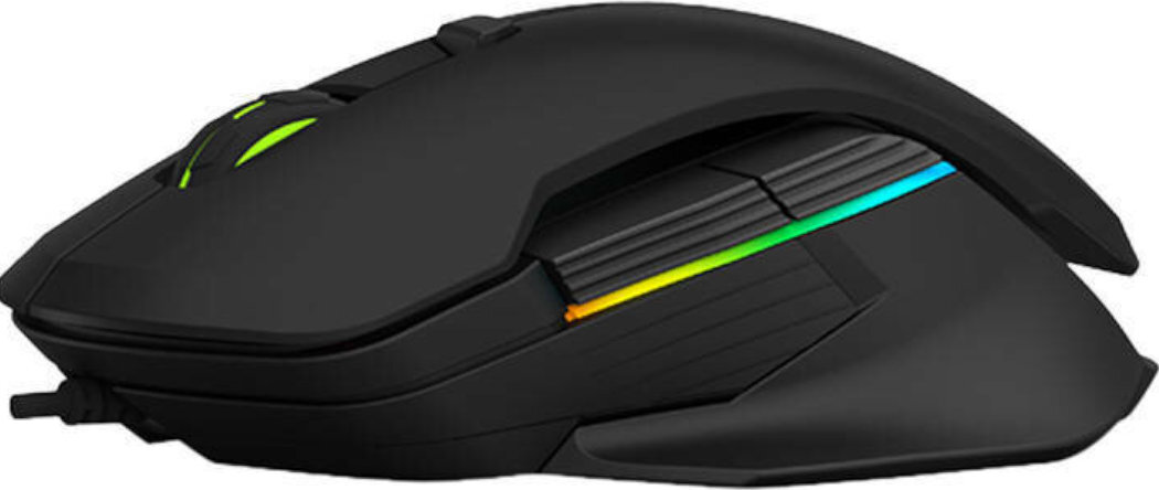 Mysz DELUX M627 PMW3389 RGB gracze gaming RGB przyciski uniwersalność kabel bateria nanoodbiornik