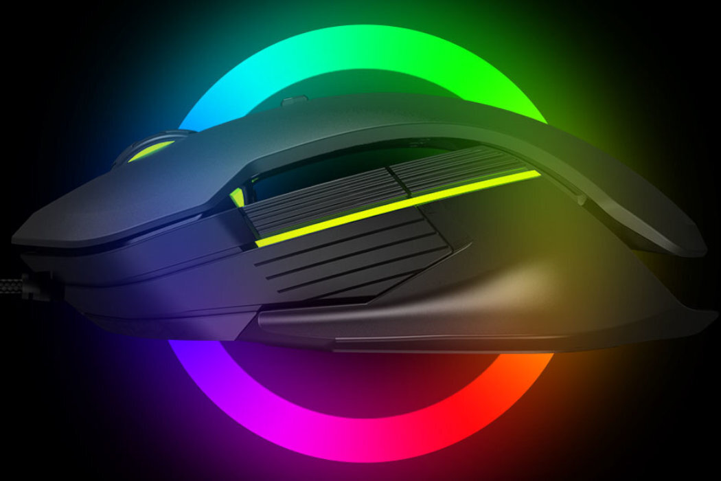 Mysz DELUX M627 PMW3389 RGB gracze gaming RGB przyciski uniwersalność kabel bateria nanoodbiornik