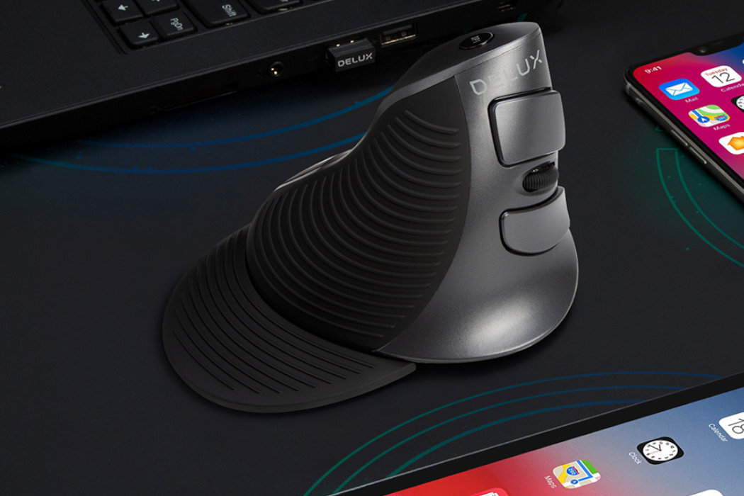 Mysz DELUX M618G GX pionowa wygoda konstrukcja intuicja