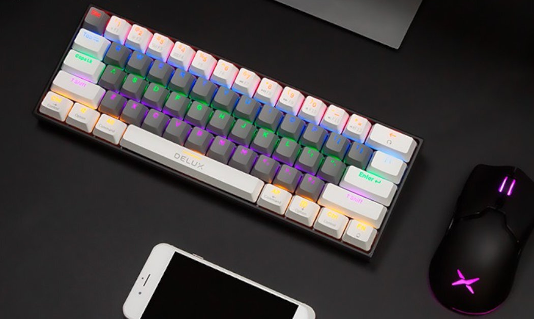 Klawiatura DELUX KM33 RGB gaming gra funkcjonalność szybkość wygląd wyposażenie