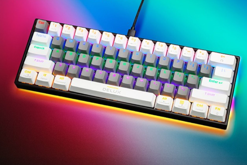 Klawiatura DELUX KM33 RGB gaming gra funkcjonalność szybkość wygląd wyposażenie
