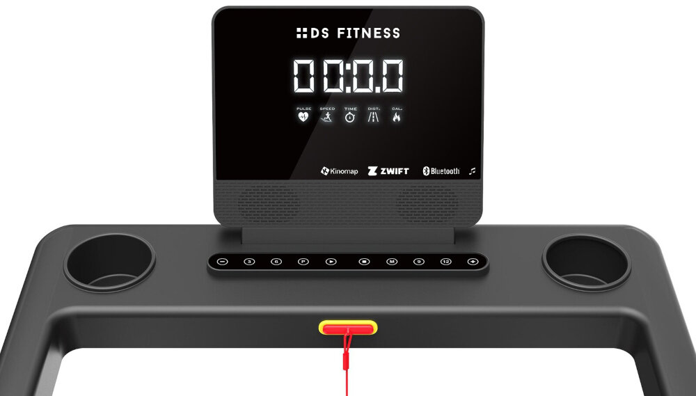 Bieżnia elektryczna DS FITNESS Run&Go K11420 16 programow treningowych zaawansowany panel sterowania wyswietlacz LED