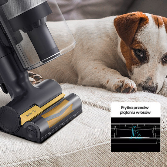 Sprzątanie Elektroszczotką Pet Tool + odkurzacza Samsung Sprzątanie Elektroszczotką Pet Tool + odkurzacza Samsung VS20C8524TB/GE seria 85 z Media Expert