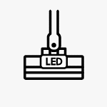 Czarno-biała ikona Elektroszczotki Slim LED odkurzacza Samsung Czarno-biała ikona elektroszczotki z LED odkurzacza Samsung VS20C8524TB/GE seria 85 z Media Expert