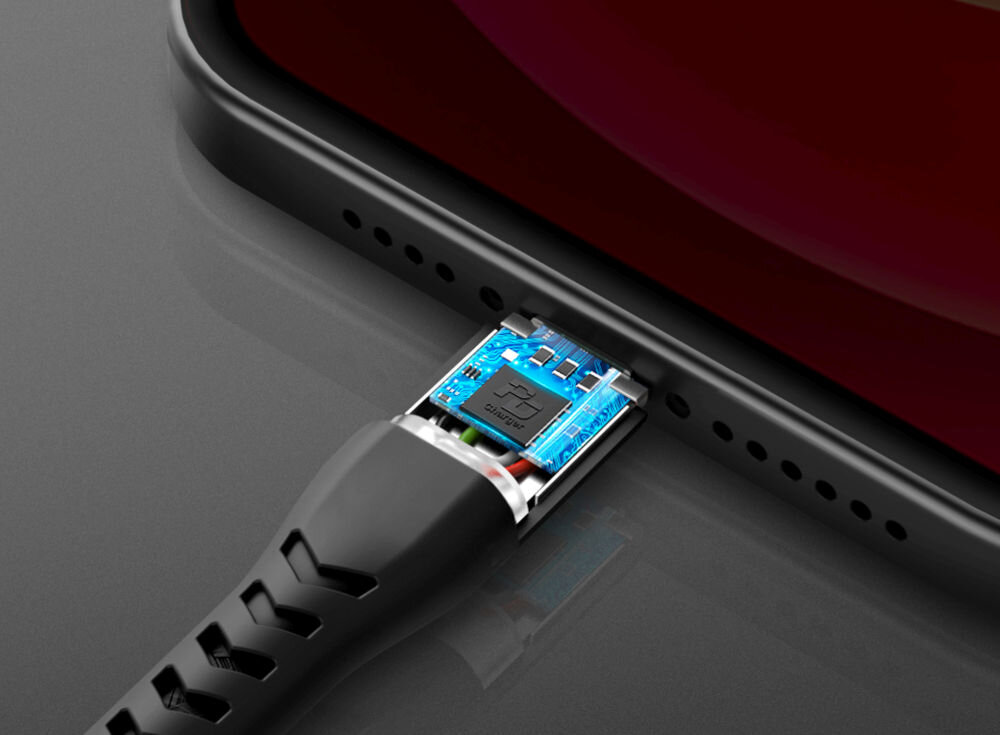 Kabel USB - Lightning ENERGEA Nyloflex MFI 1.5 m Czerwony różne kolory Miękka plecionka i kolorystyka w 7 kolorach