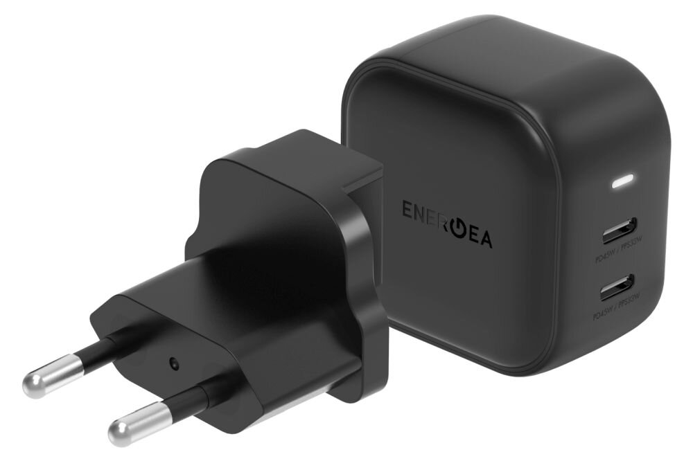 Ładowarka sieciowa ENERGEA Travelite GAN45 45W Czarny Zadbaj o wygodę!