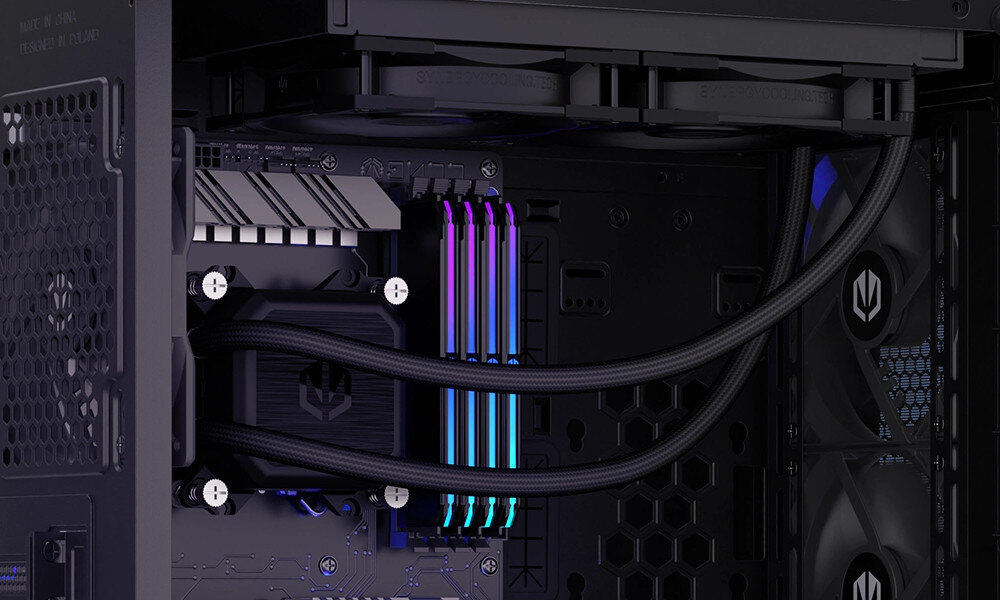 Komputer MAD DOG MD12700F-PPI3 chłodzenie temperatura radiator podświetlenie efekty dostosowanie