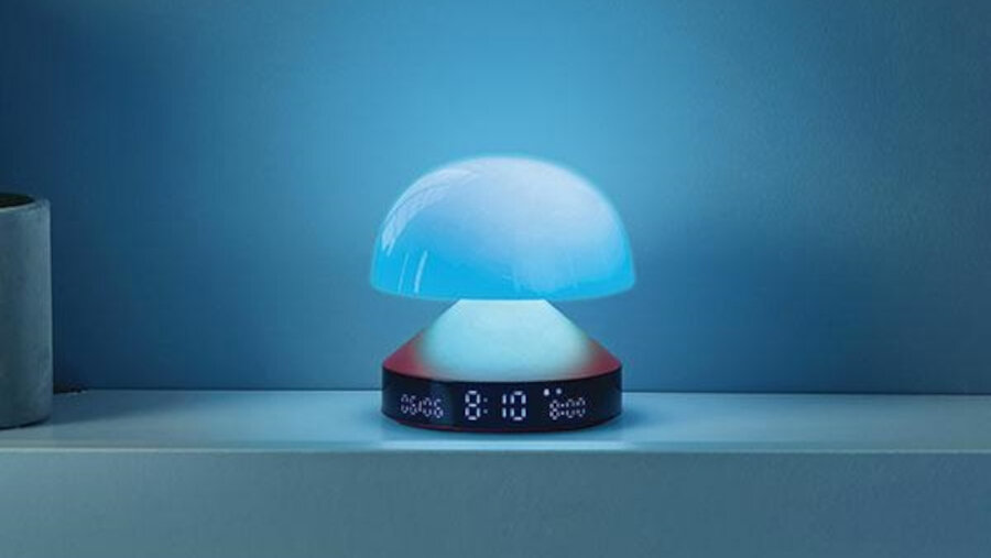 Budzik z lampką Lexon Mina Sunrise  - kolory