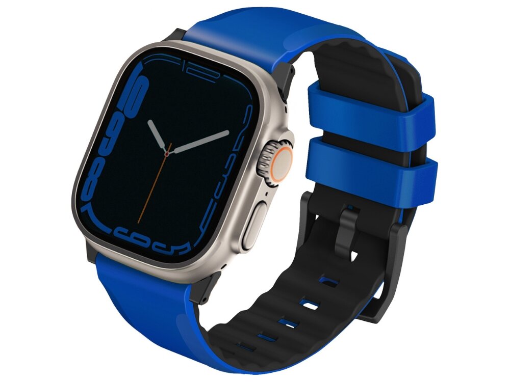 Pasek UNIQ Linus Airosoft Silicone
            zapięty pasek z widoczną wewnętrzną stroną komfort jakość zapięcie