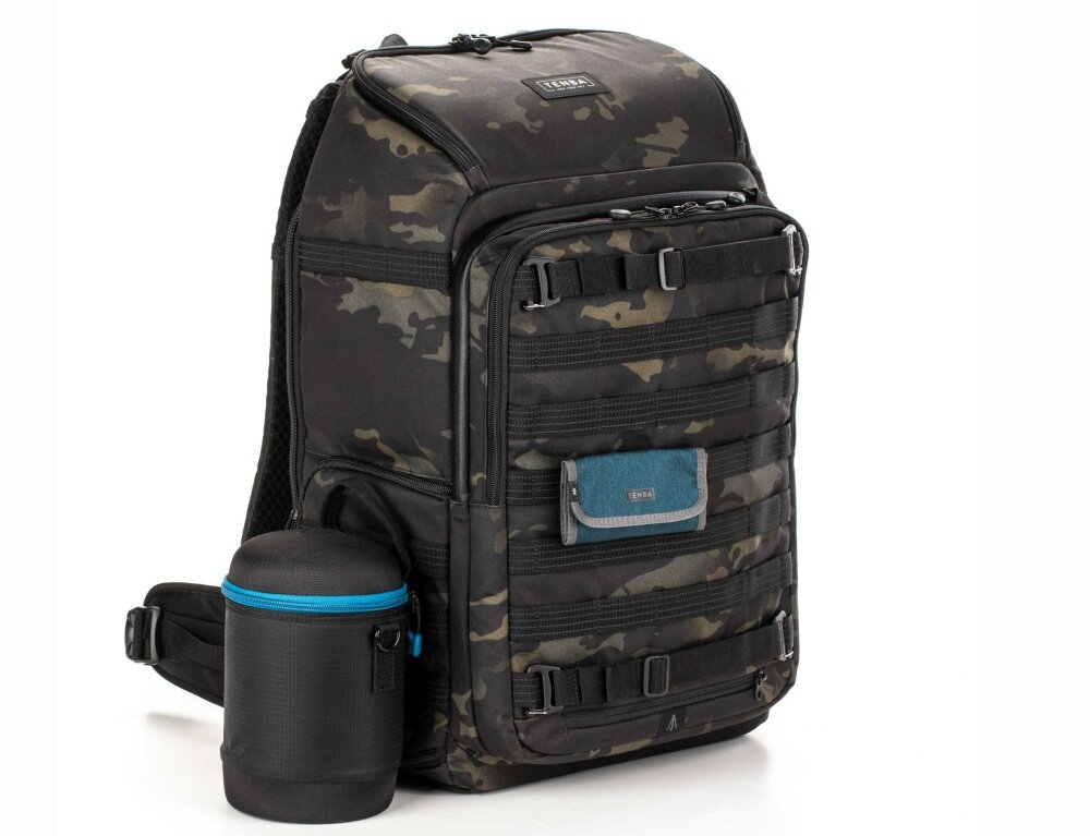 Plecak TENBA Axis V2 24L Czarny niezawodność fotografowie pojemność przegrody system MOLLE wygoda miejsce airtag