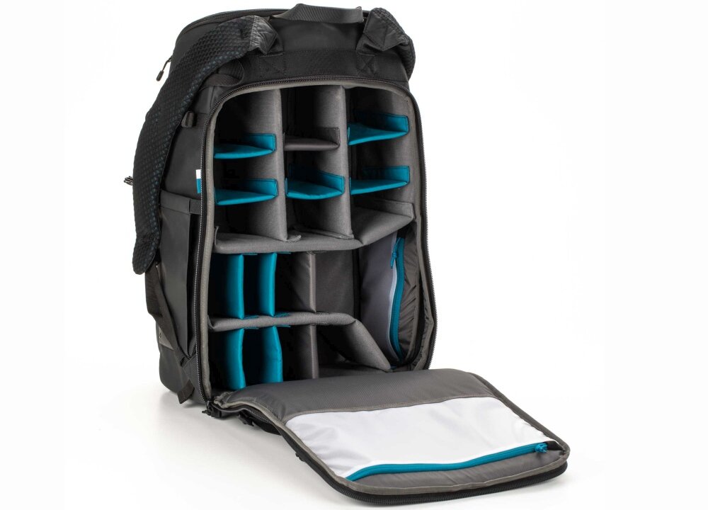 Plecak TENBA Axis V2 24L Czarny niezawodność fotografowie pojemność przegrody system MOLLE wygoda miejsce airtag