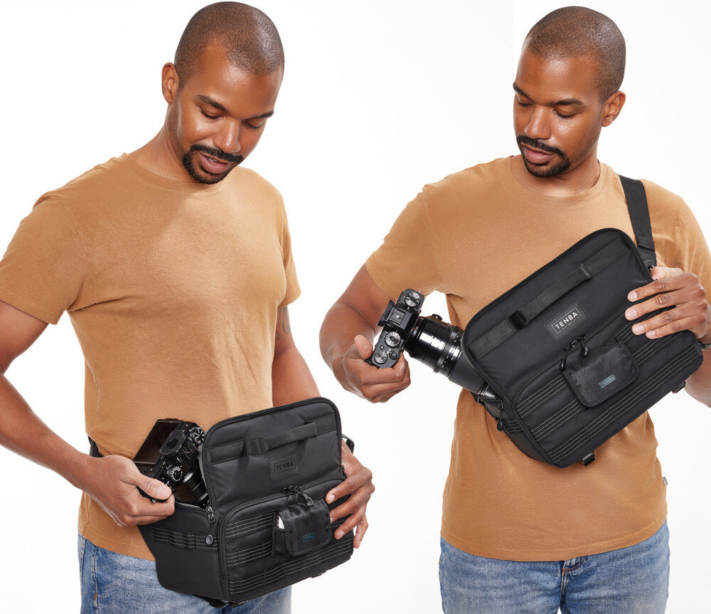 Plecak TENBA Axis V2 6L Sling Bag pojemność konstrukcja warunki atmosferyczne przechowywanie komfort noszenie pojemność fotografowie