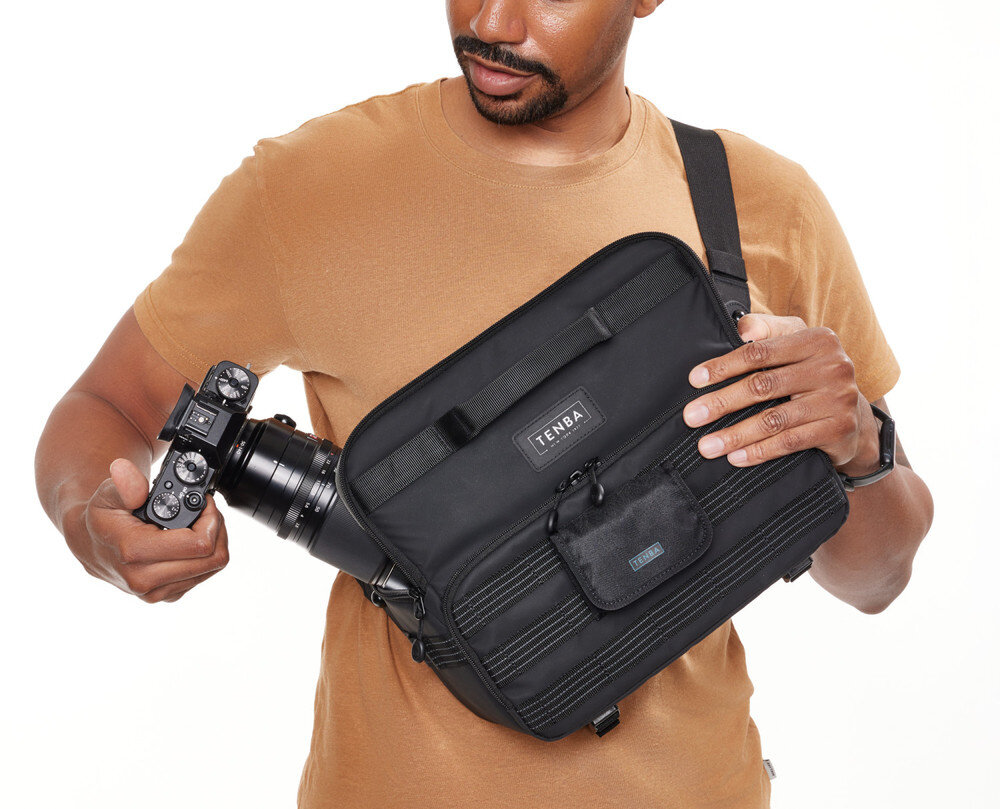 Plecak TENBA Axis V2 6L Sling Bag pojemność konstrukcja warunki atmosferyczne przechowywanie komfort noszenie pojemność fotografowie