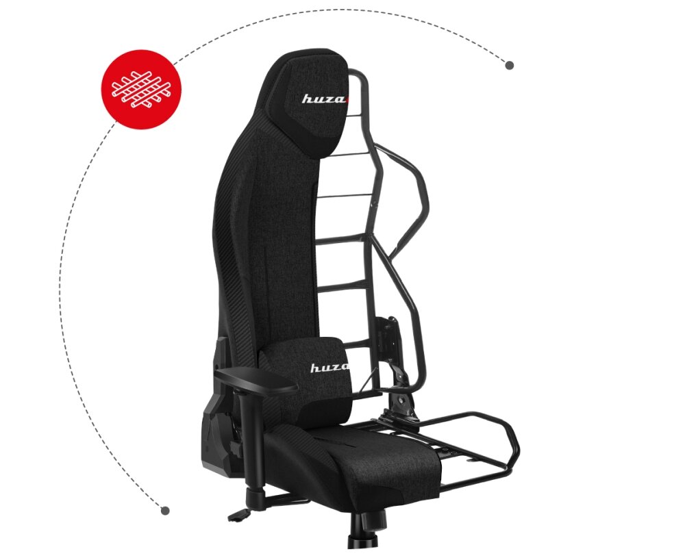 Fotel HUZARO Force 7.9 Mesh metalowy stelaż molded foam kółka jakość materiał kark podparcie kręgosłup lędźwie podłokietniki odchylane oparcie funkcja siderest softflex