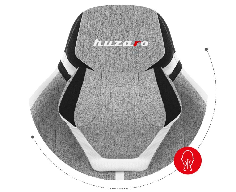 Fotel HUZARO Force 7.9 Mesh metalowy stelaż molded foam kółka jakość materiał kark podparcie kręgosłup lędźwie podłokietniki odchylane oparcie funkcja siderest softflex