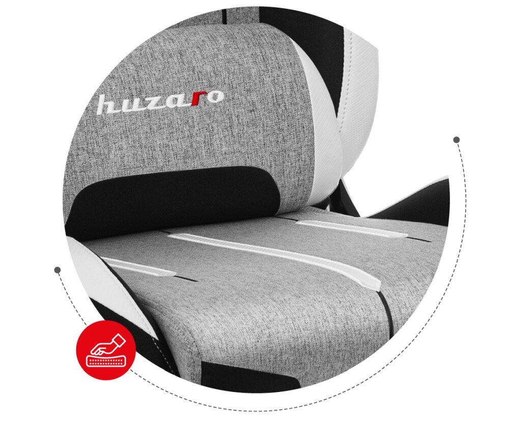 Fotel HUZARO Force 7.9 Mesh metalowy stelaż molded foam kółka jakość materiał kark podparcie kręgosłup lędźwie podłokietniki odchylane oparcie funkcja siderest softflex