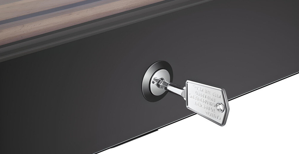 CHŁODZIARKA DO WINA HAIER HWS77DGAU1 blokada drzwi bezpieczeństwo