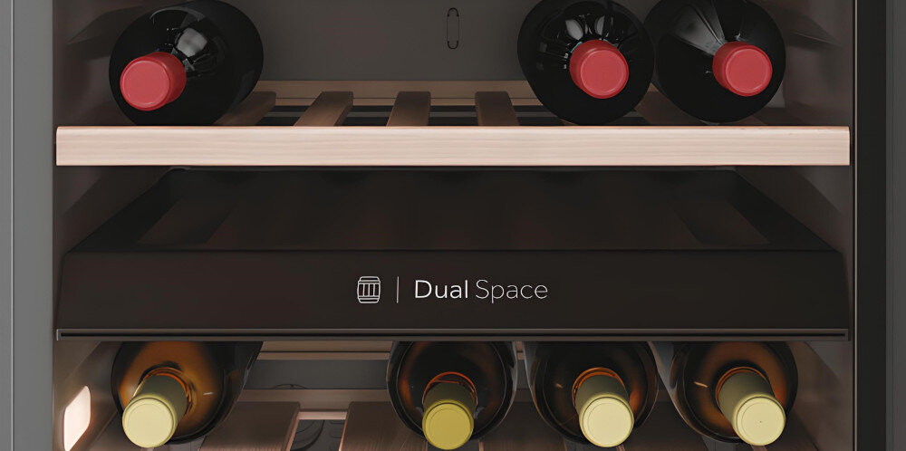 CHŁODZIARKA DO WINA HAIER HWS77DGAU1 strefy chłodzenia dwie różne temperatury gatunki wina