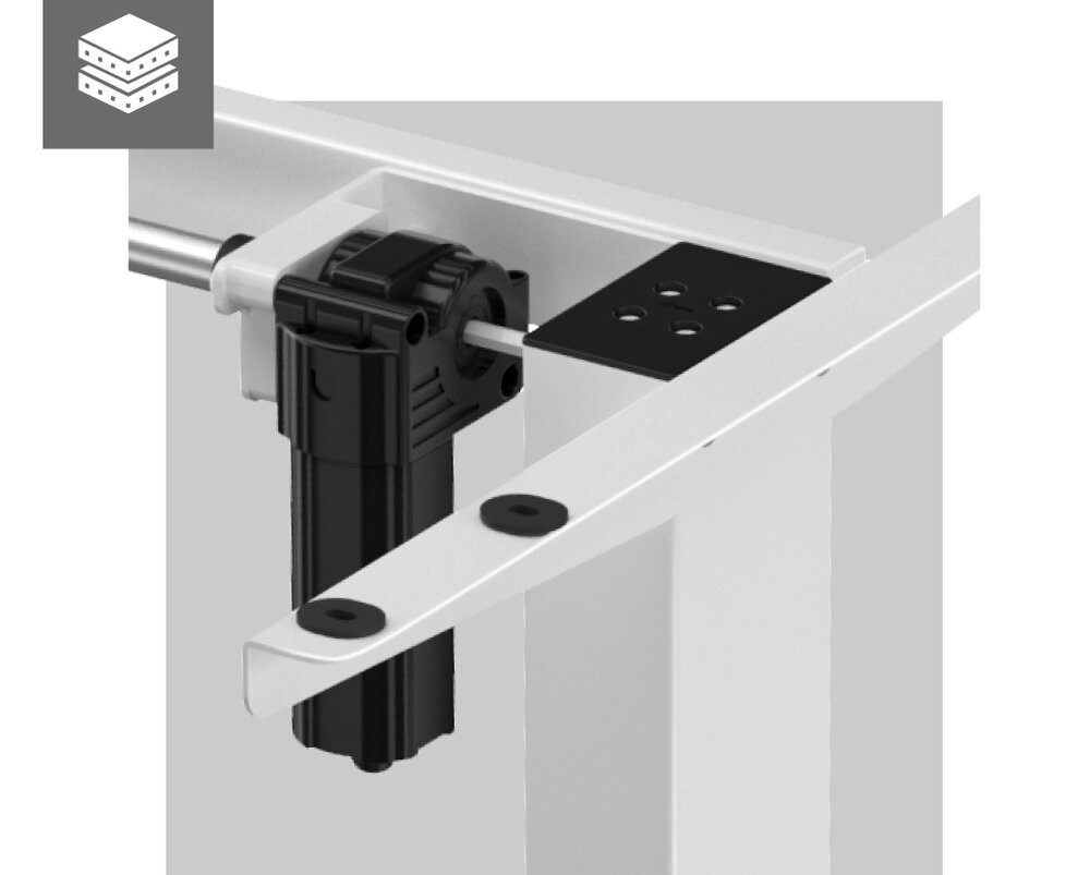 Stelaż biurka MARKADLER Xeno 2.0 stelaż przestrzeń robocza nauka praca gaming panel sterowania LED pamięć ustawień ergonomia silnik szerokość