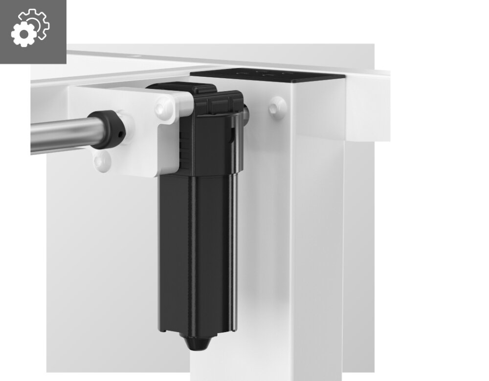 Stelaż biurka MARKADLER Xeno 2.0 stelaż przestrzeń robocza nauka praca gaming panel sterowania LED pamięć ustawień ergonomia silnik szerokość