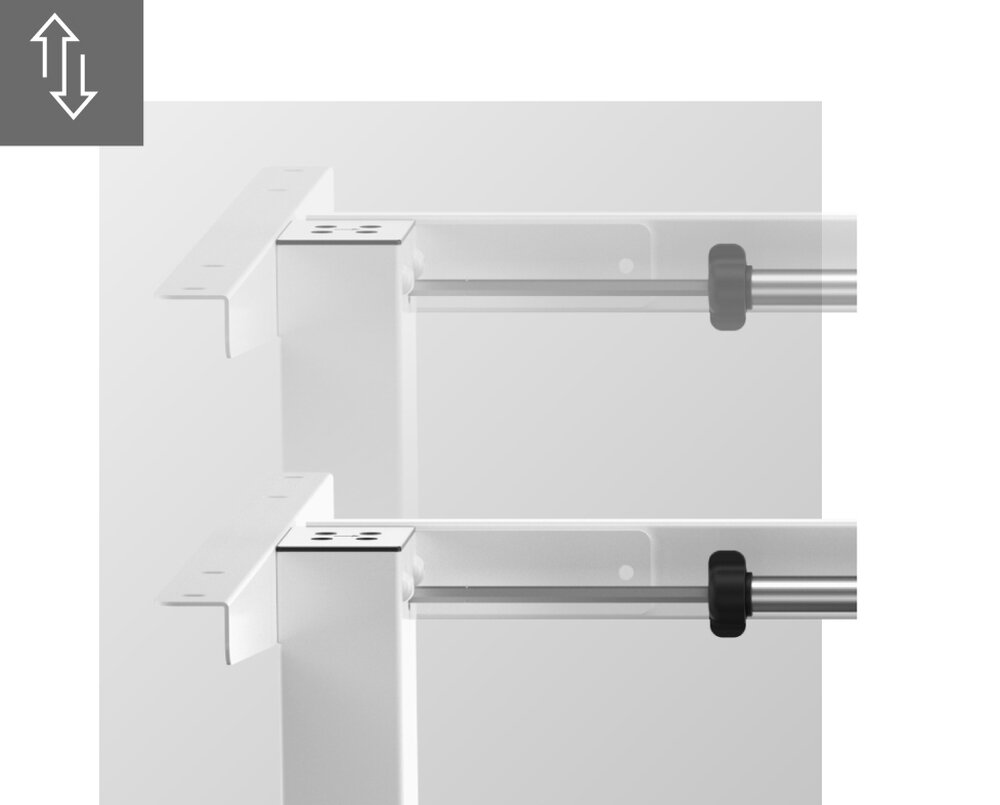 Stelaż biurka MARKADLER Xeno 2.0 stelaż przestrzeń robocza nauka praca gaming panel sterowania LED pamięć ustawień ergonomia silnik szerokość