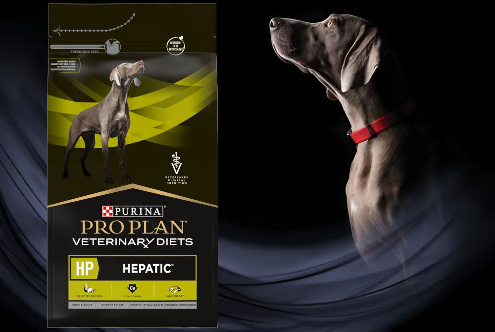 Karma dla psa PURINA Pro Plan Veterinary Diets Canine HP Hepatic Mięsny 3 kg witaminy zdrowie