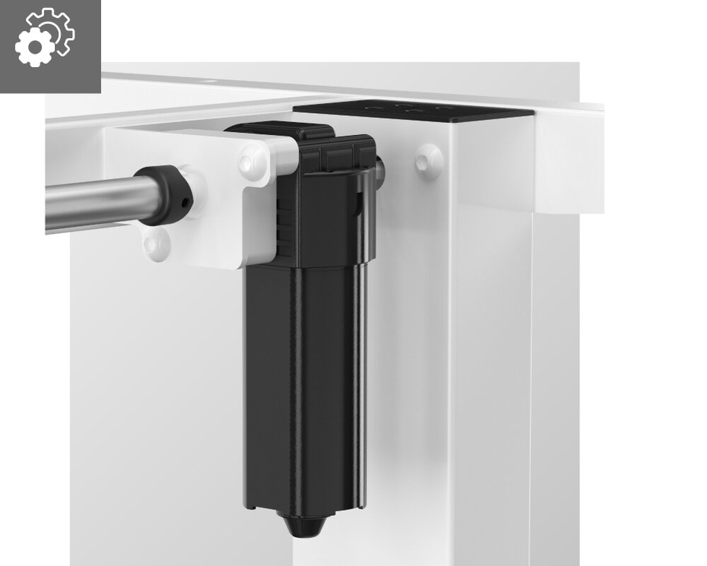 Stelaż biurka MARKADLER Xeno 4.1 stelaż przestrzeń robocza nauka praca gaming panel sterowania LED pamięć ustawień ergonomia silnik szerokość