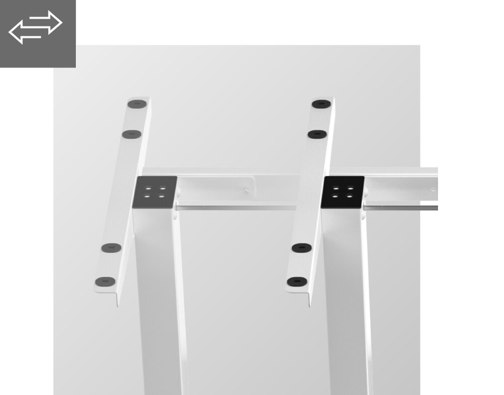 Stelaż biurka MARKADLER Xeno 4.1 stelaż przestrzeń robocza nauka praca gaming panel sterowania LED pamięć ustawień ergonomia silnik szerokość