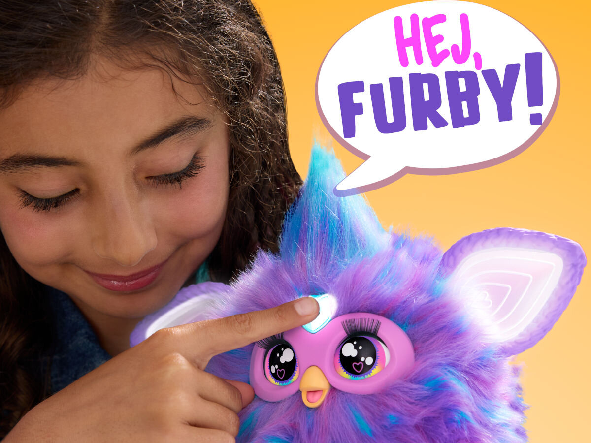 Maskotka HASBRO Furby Purple F6743 opieka koraliki