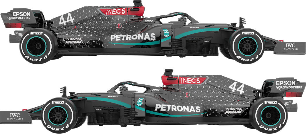 Samochód zdalnie sterowany RASTAR Mercedes-AMG F1 W11 EQ Performance zabawa wyścigi powierzchnia materiał zasilanie